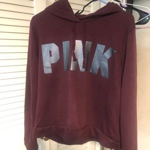 Burgundy Pink Fleece Pullover